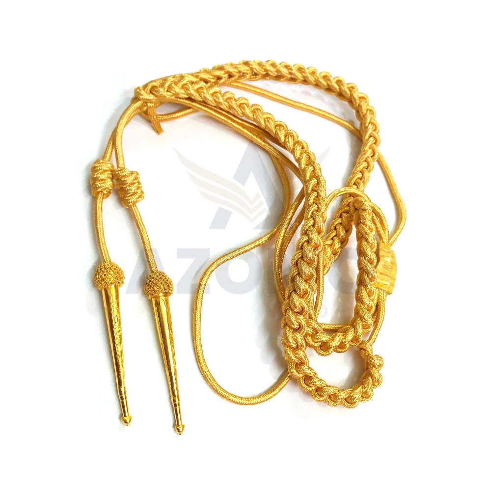 Click to enlarge Army Aiguillette Gold Wire Cord